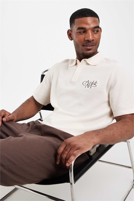 Полуформальное трикотажное поло с вышивкой на груди артикул 154263858