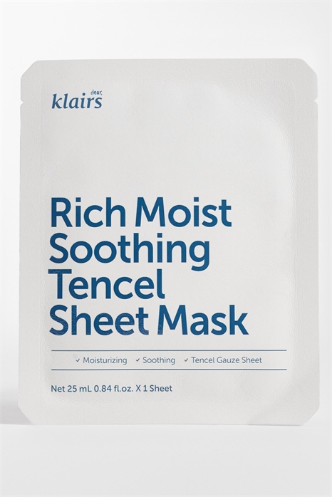 Маска-салфетка Dear Klairs Rich Moist Soothing, 25 мл артикул 152901427