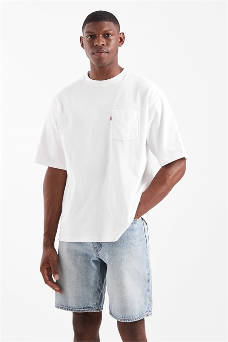 468 — джинсовые шорты свободного кроя светло-голубого цвета артикул 150084342