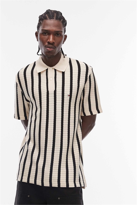 Трикотажная рубашка-поло свободного кроя артикул 154168288