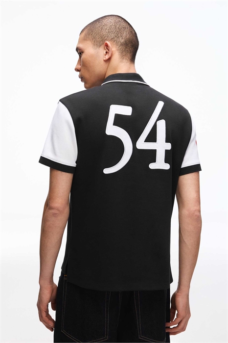 Поло с коротким рукавом с принтом артикул 156363515