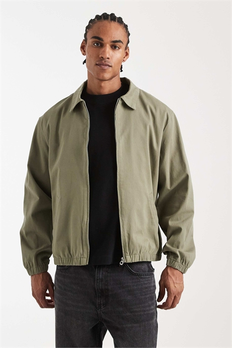 Хлопковая куртка-харрингтон артикул 153116285