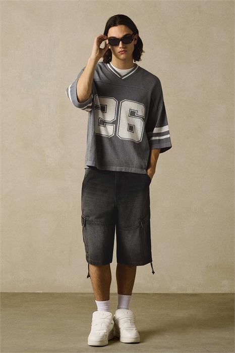 Шорты из денима в стиле «карго» артикул 156398037