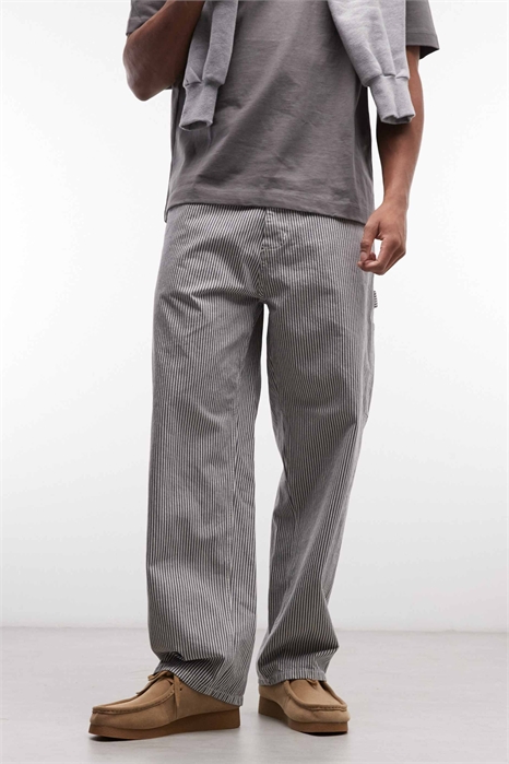 Брюки Mercer с одним коленем в белую полоску артикул 154643803