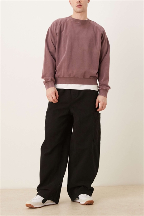 Оверсайз-карго-брюки черного цвета артикул 145571742