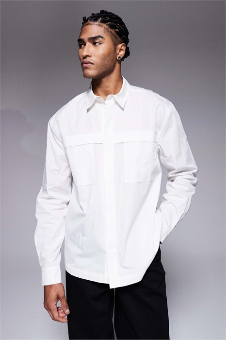 Рубашка свободного кроя артикул 152195042