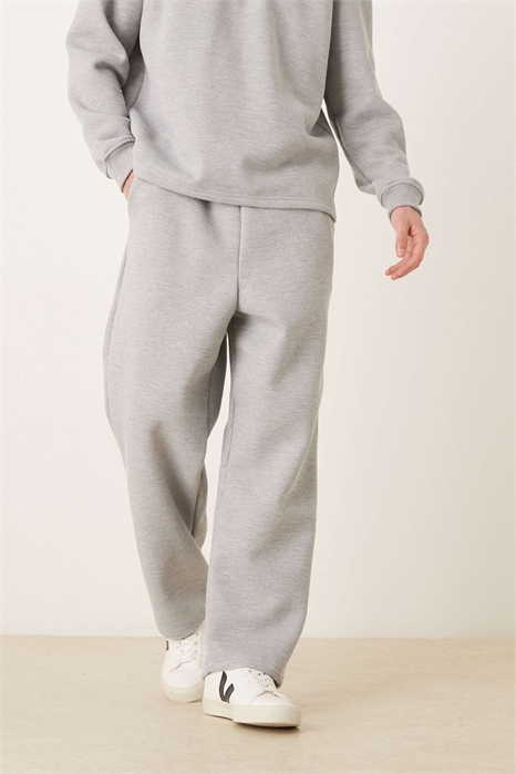 Джоггеры свободного кроя с зауженными штанинами и ворсованной тканью пике артикул 153832263