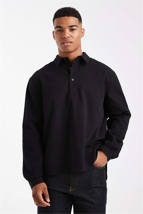 Рубашка свободного кроя с завышенной линией плеч артикул 151300722