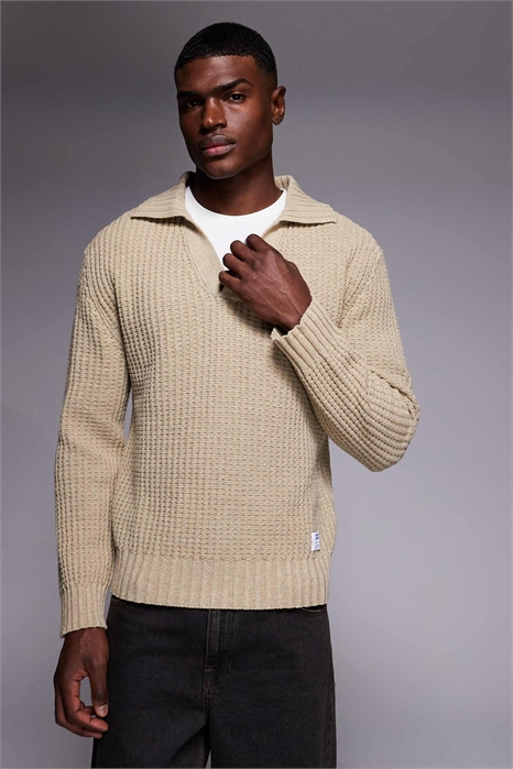 Свитер-регби из плотного трикотажа Spiro с свободным кроем артикул 153594461