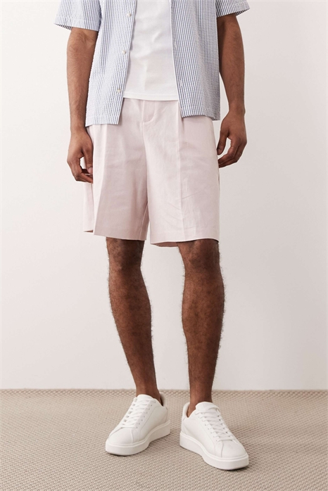 Стильные бермуды из льняной ткани артикул 152941951