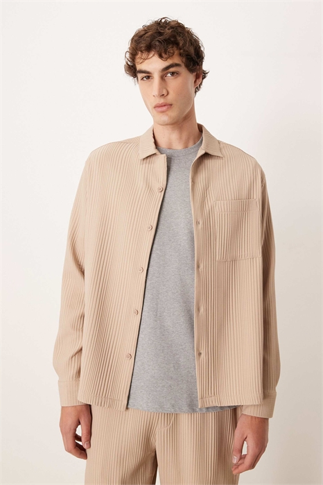 Рубашка свободного кроя с плиссировкой co-ord артикул 150429210