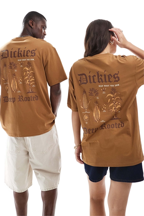 Футболка с глубоко вырезанным принтом на спине артикул 140662195