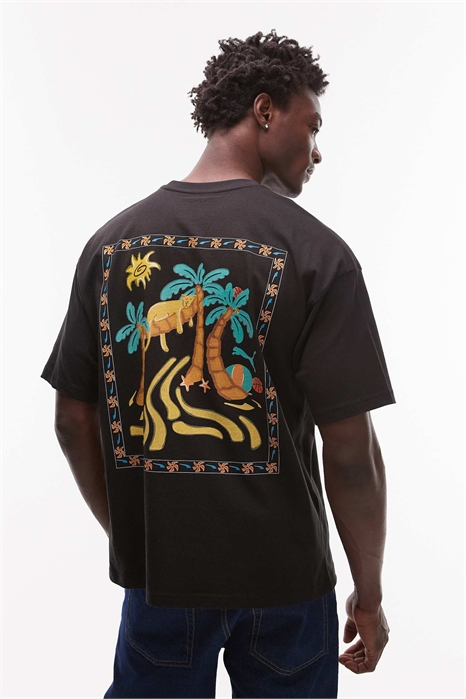 Футболка с принтом на спине артикул 149595623