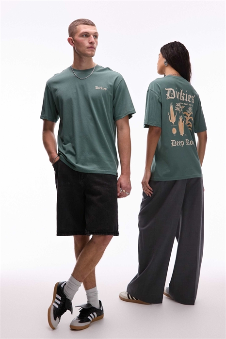 Футболка с глубоко вырезанным принтом на спине артикул 140662194