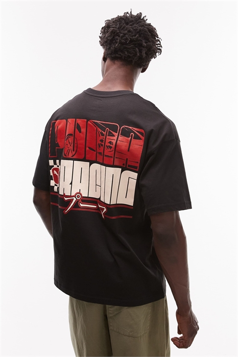 Футболка с принтом на спине в стиле «Racing» артикул 149595614
