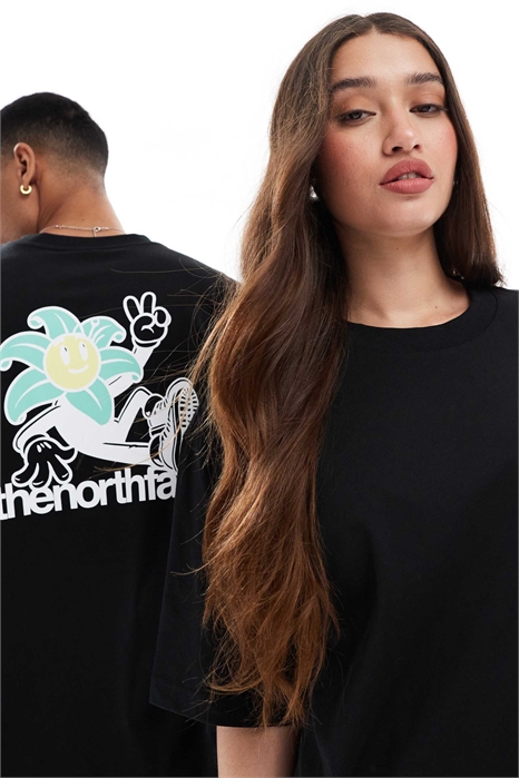 Футболка оверсайз с принтом «Blossom» на спине артикул 147902572