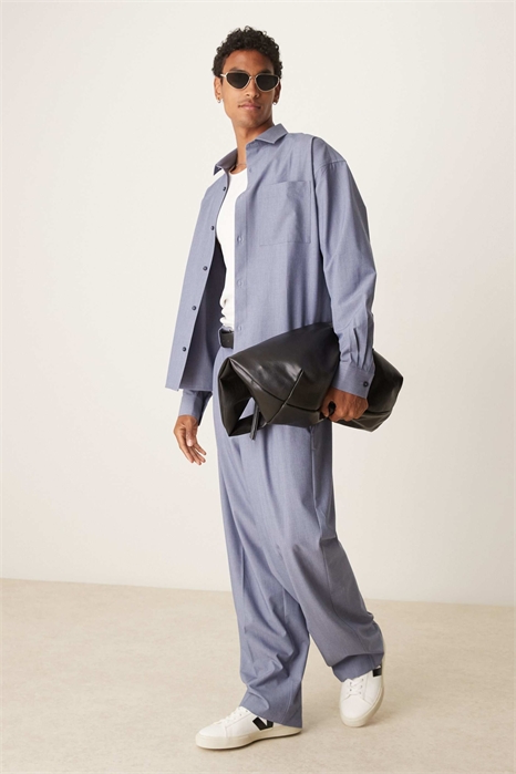 Стильные брюки с широкими брючинами и тройными складками co-ord артикул 141726306