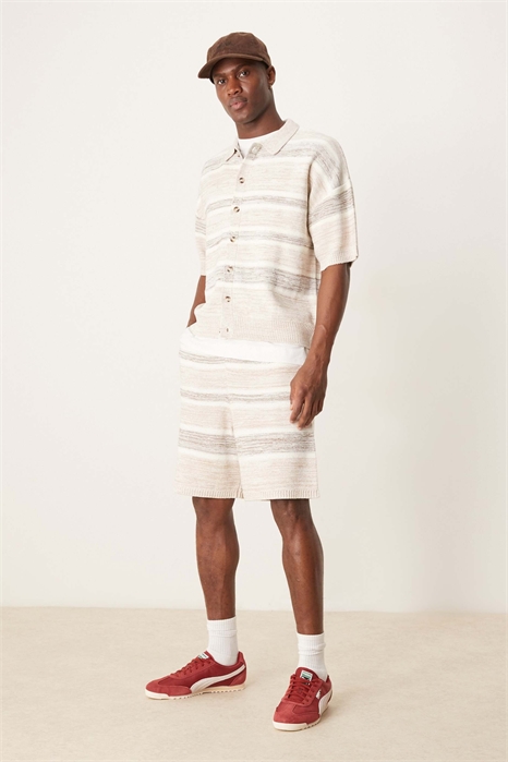 Шорты из трикотажа с эффектом «спейс-дай» большого размера co-ord артикул 138945713