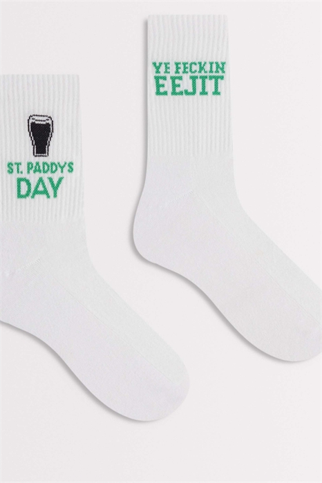 Набор из 2 пар носков с рисунком, посвященным Дню святого Патрика артикул 155220407