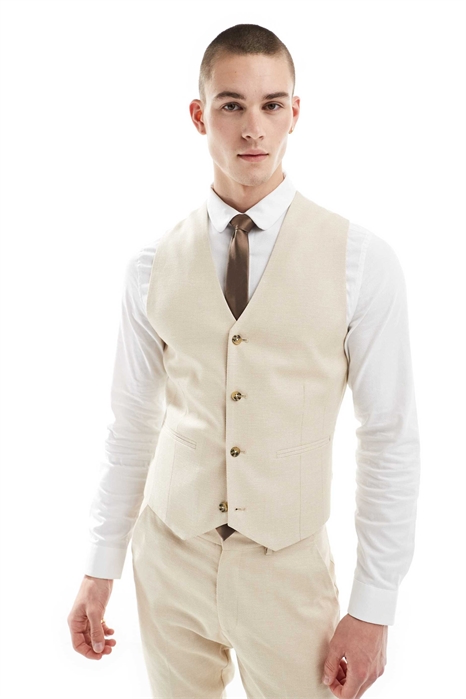 Жилет к узкому свадебному костюму артикул 133497046