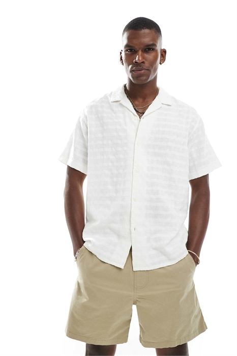 Рубашка с фактурной поверхностью артикул 146835922