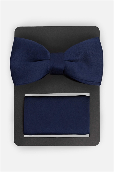 Набор из атласного галстука-бабочки и нагрудного платка артикул 154610242