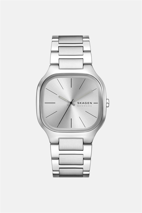 Мужские часы «Mellem» с тремя стрелками из серебристой нержавеющей стали артикул 154298535