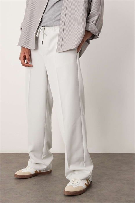 Брюки-кльош с завышенной талией артикул 136303372