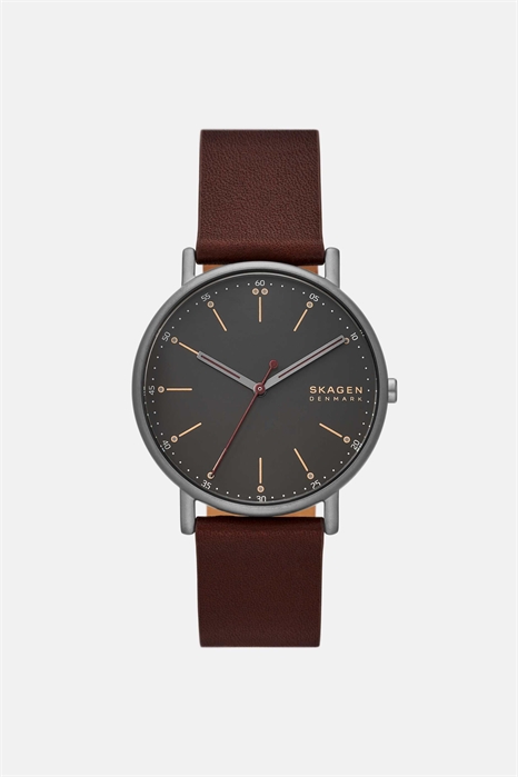 Мужские часы с тремя стрелками из серой нержавеющей стали — RED артикул 141945799