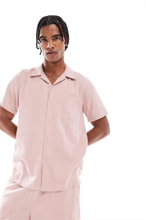 Рубашка с эффектом льна co-ord артикул 145574152