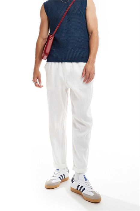 Хлопок: брюки из льна артикул 137009335