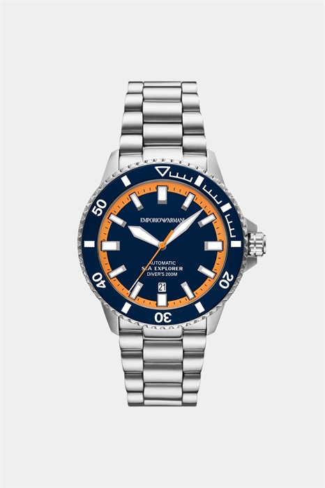 Мужские автоматические часы из нержавеющей стали в стиле «морского исследователя» артикул 154298608