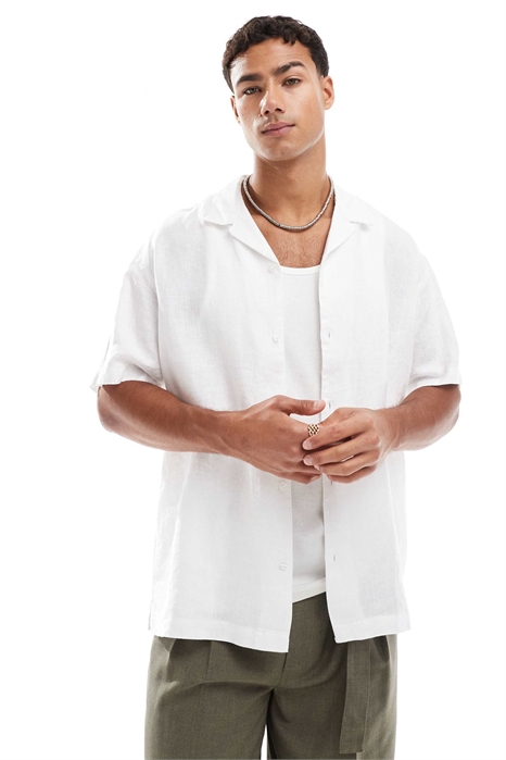 Рубашка из чистого льна артикул 148068977