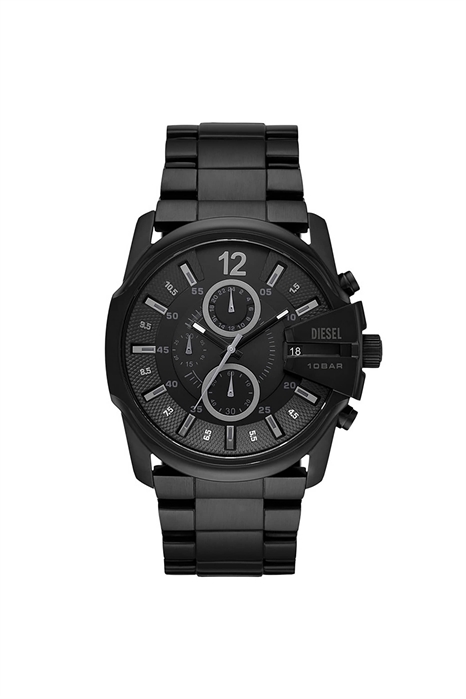 Мужские часы Master Chief Chrono с тремя стрелками, из нержавеющей стали черного цвета, модель dz4180 артикул 154298537