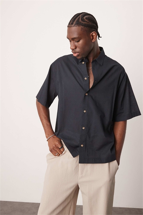 Рубашка свободного кроя артикул 141305536