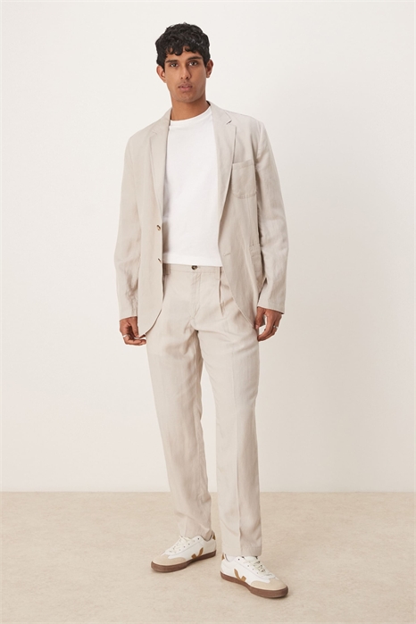 Брюки из смешанного льна, приталенный крой co-ord артикул 146141516