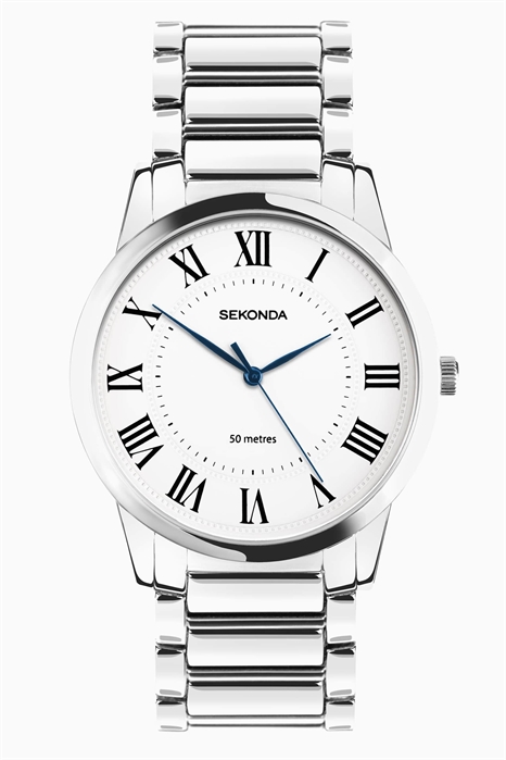 Часы Sekonda Beaumont, круглые, диаметром 40 мм, серебристого цвета артикул 149071283