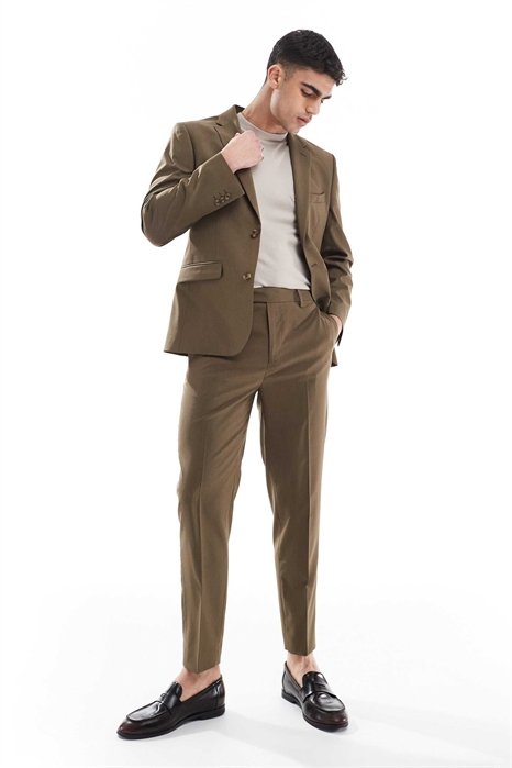 Брюки зауженного кроя артикул 142088549