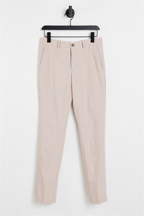 Брюки из костюма премиум-класса, приталенный крой, розовые артикул 1688504