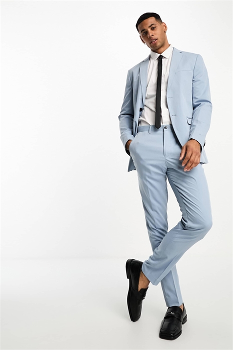 Брюки для костюма премиум-класса с зауженным кроем артикул 127010034