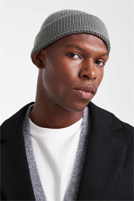 Мини-шапка-«рыбачка» из трикотажа с ребристой вязкой артикул 147903296