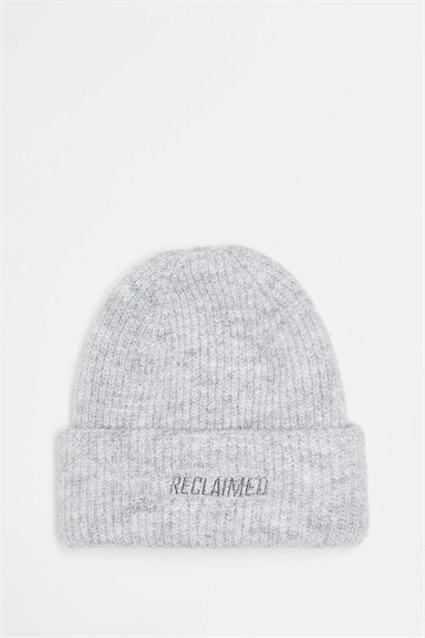 Унисекс-шапка с логотипом в сером меланжевом цвете артикул 145946430