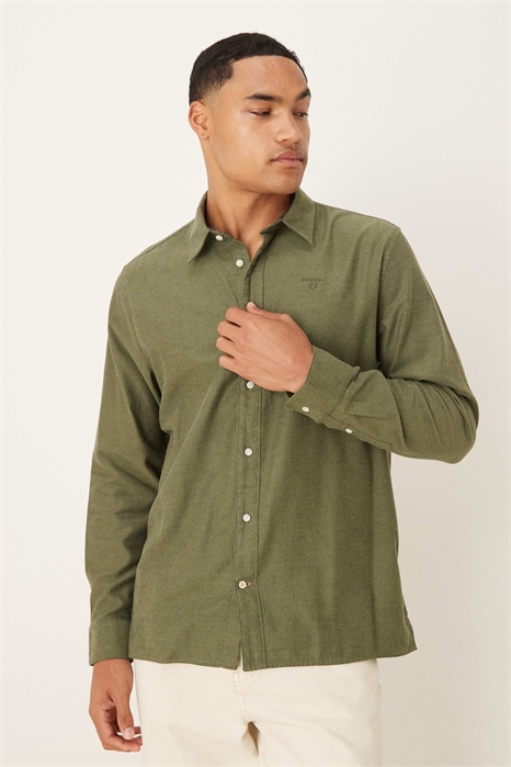 Расслабленная рубашка Sealane оливкового цвета - MGREEN артикул 150171379