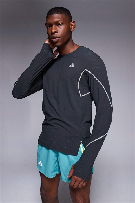 Футболка с длинным рукавом adidas Running Adizero с светоотражающими элементами артикул 142328671