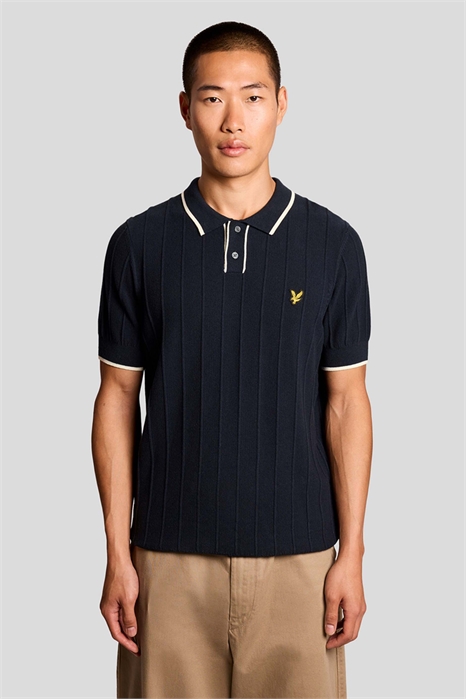 Полудлинная трикотажная рубашка-поло с пике-вставками артикул 156052233