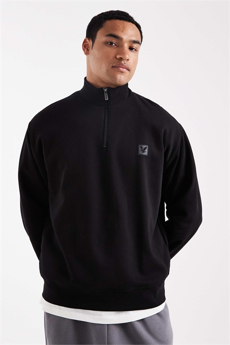 Свитшот с четвертью молнии для дома артикул 150438096