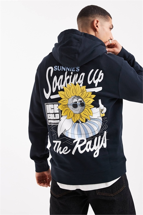 Средний слой, солнцезащитные очки, бассейн, бар, принт, пуловер, толстовка с капюшоном артикул 147645778