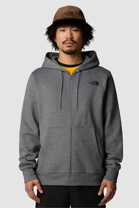 Простая толстовка с капюшоном и полной застежкой-молнией артикул 137011971