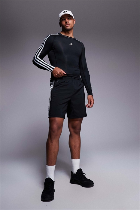 Шорты adidas Training Essentials с тремя полосками из тканого материала артикул 142293505