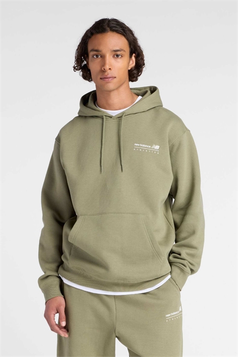 Толстовка с капюшоном из флиса с линейным принтом артикул 152767206